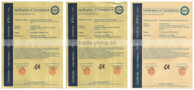 0.006-1340ml per min BT301L YT15 Intelligent Flow Type Peristaltic Pump
