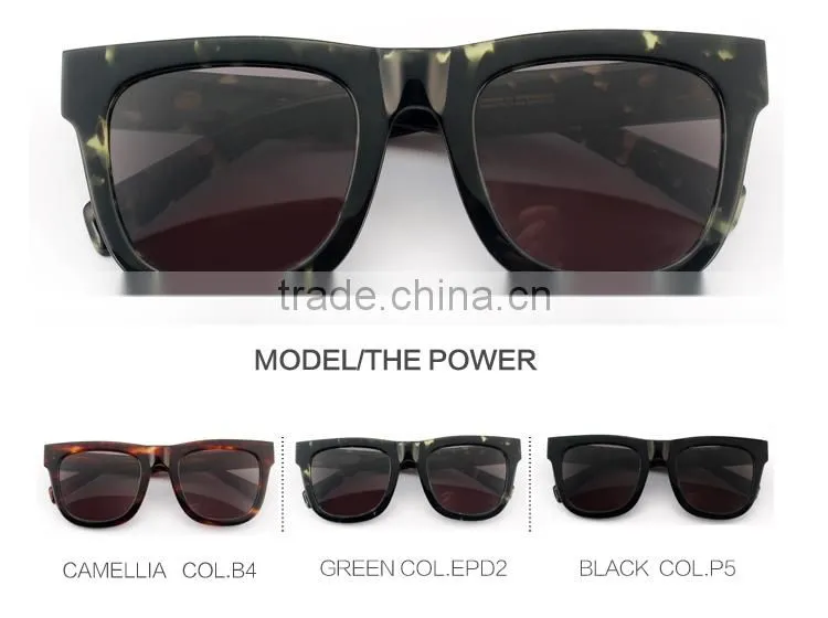 Custom top quantity UV400 mirror acetate sunglasses