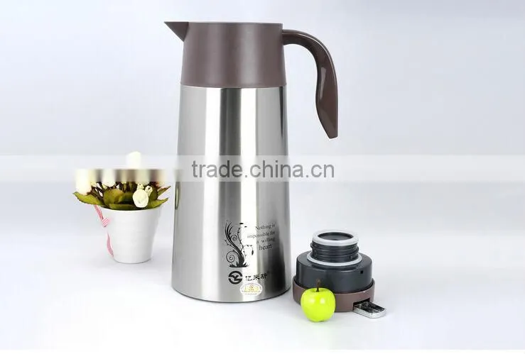 Stainless steel vacuum coffee pot, coffee mug hot new products for 2015