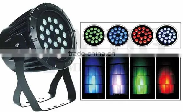 LED Waterproof Par Light 18pcs*3W RGB