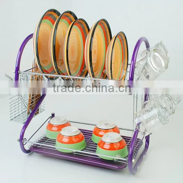best sale 2 tiers metal wire Dish rack
