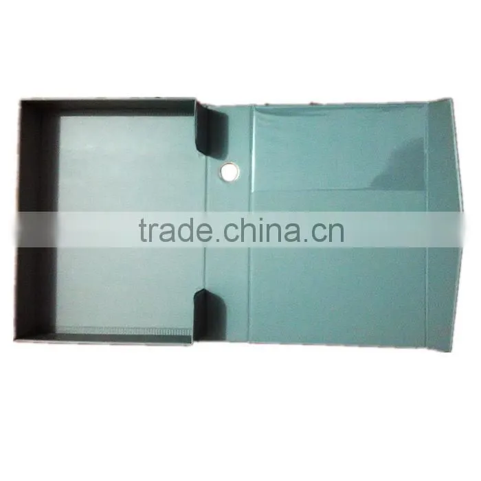 Alibaba recommended high quality raw material for box file A4 F/C size 3'' box file dimensions folding cardboard file box