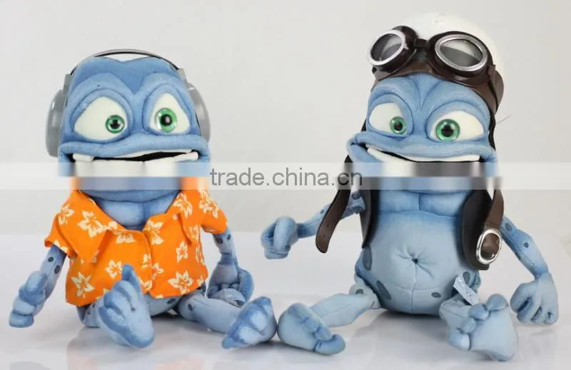 singing plush toy frog stuffed animal green big big frog plush toy