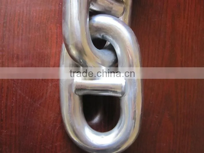 marine stainless steel stud link chain with CCS,ABS,LR,GL,DNV,NK,BV,KR,RINA,RS