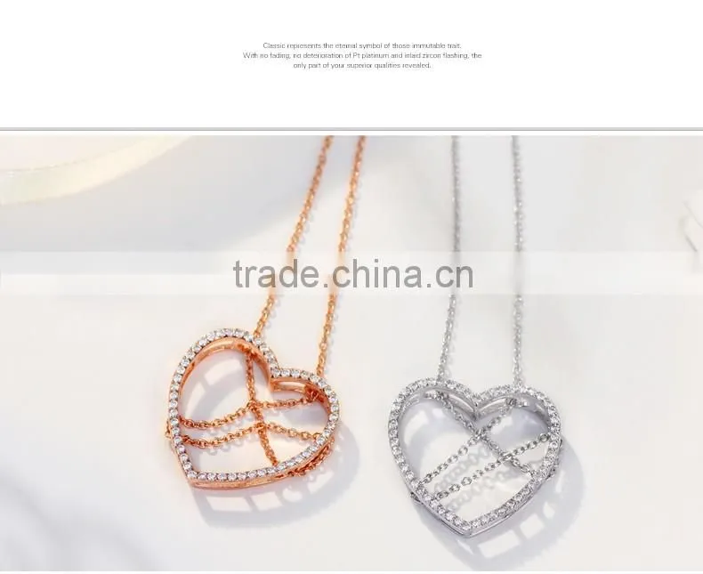 silver heart necklace