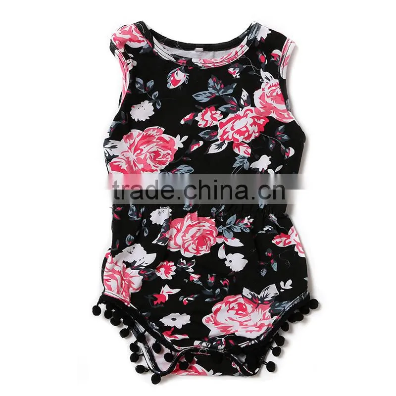 wholesale KAIYA newborn bodysuit baby romper flower cotton infant clothing