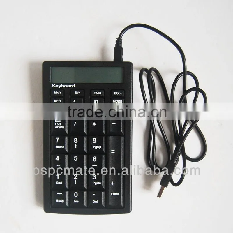 Numeric Keypad with Lcd Display Screen for Laptop Computer