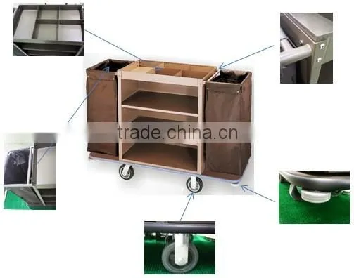 Heavy Duty Hotel Housekeeping Maid Cart Trolley