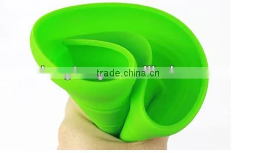 2014 Hot selling soft rubber dog toy silicon dog frisbee