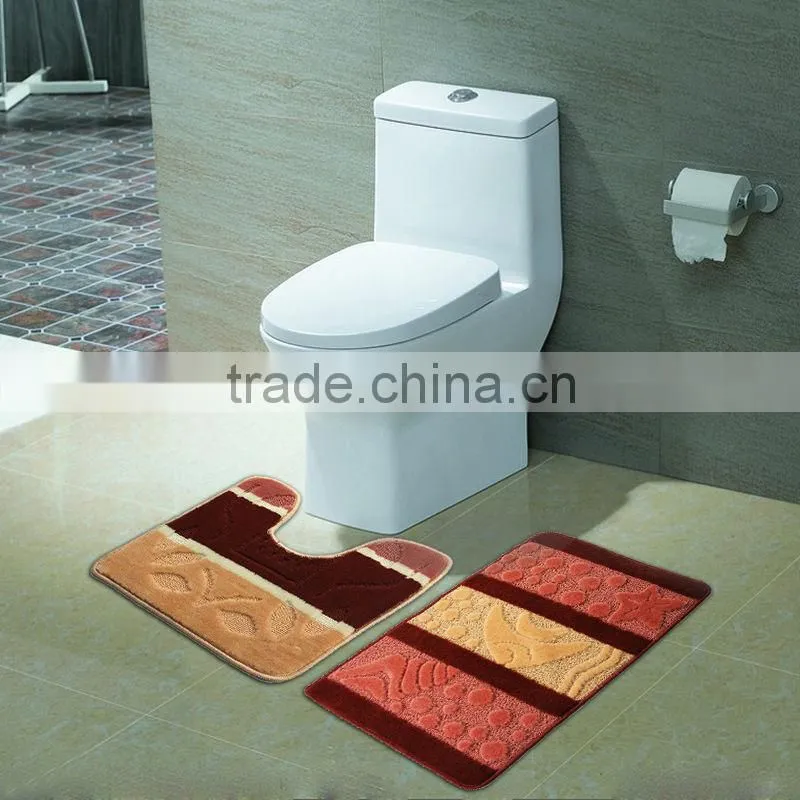 2pcs bathroom mat sets