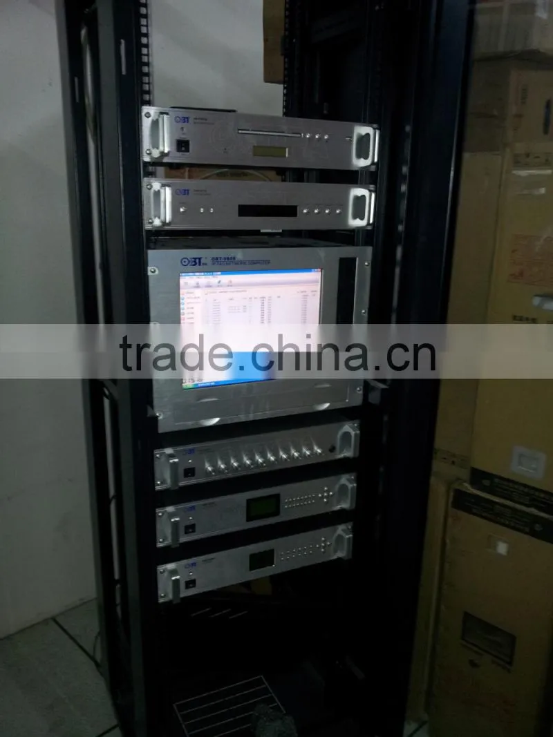 OBT-9800 ip network pa system controller for shopping center,school,hotel,university