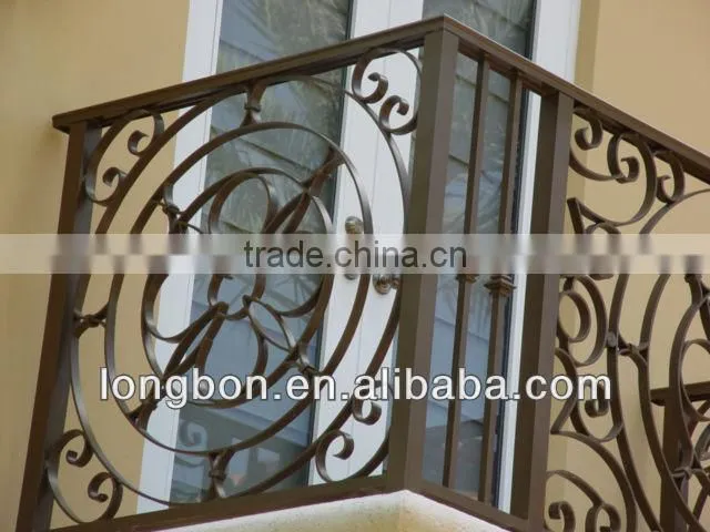 2015 Top-selling garden wrought iron balcony railings
