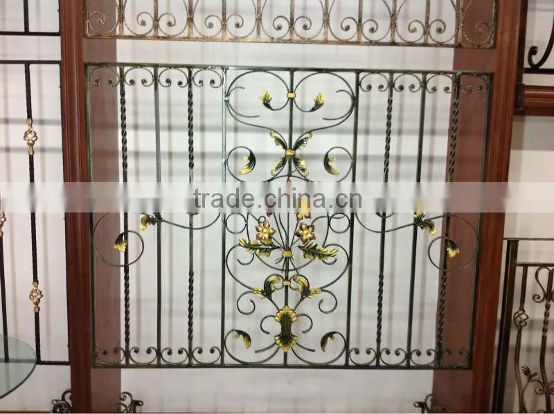 Top-selling wrought iron window grill design