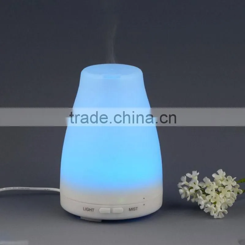 120ML Mini air Humidifier Ultrasonic Essential Oil Diffuser with Colorful Change LED Light