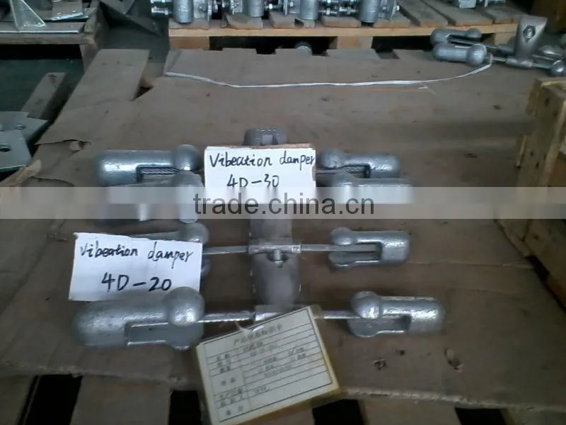 Vibration damper for OPGW electric equipment