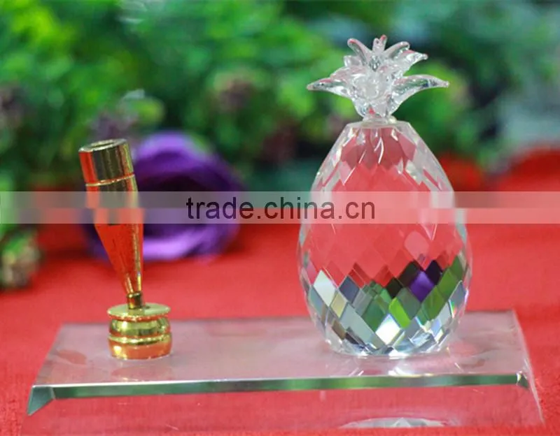 Custom Design Chinoiserie Office Crystal Pen Holder