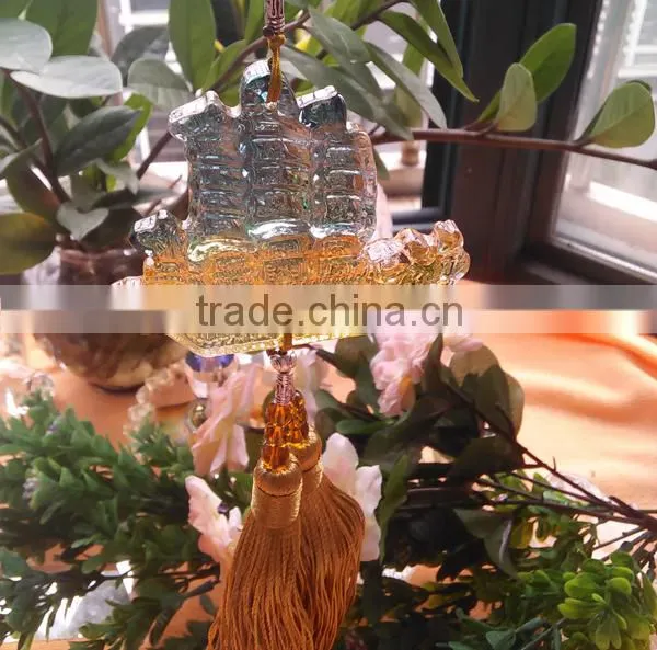 Nice ship shape Car Crystal Hanging Pendant