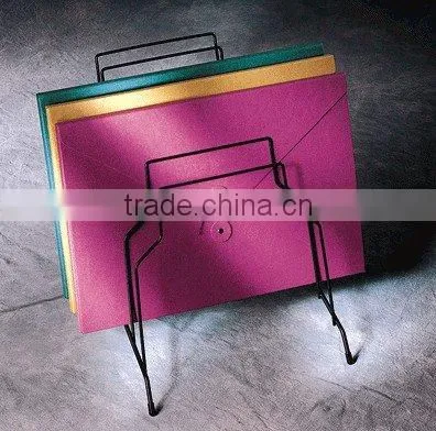 Hot selling smart design fashion office desktop metal wire file holder