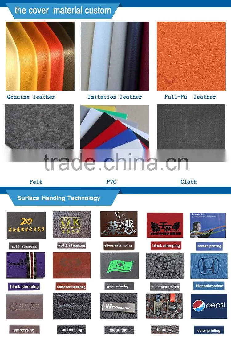 classical 25k PU leather cover notebook