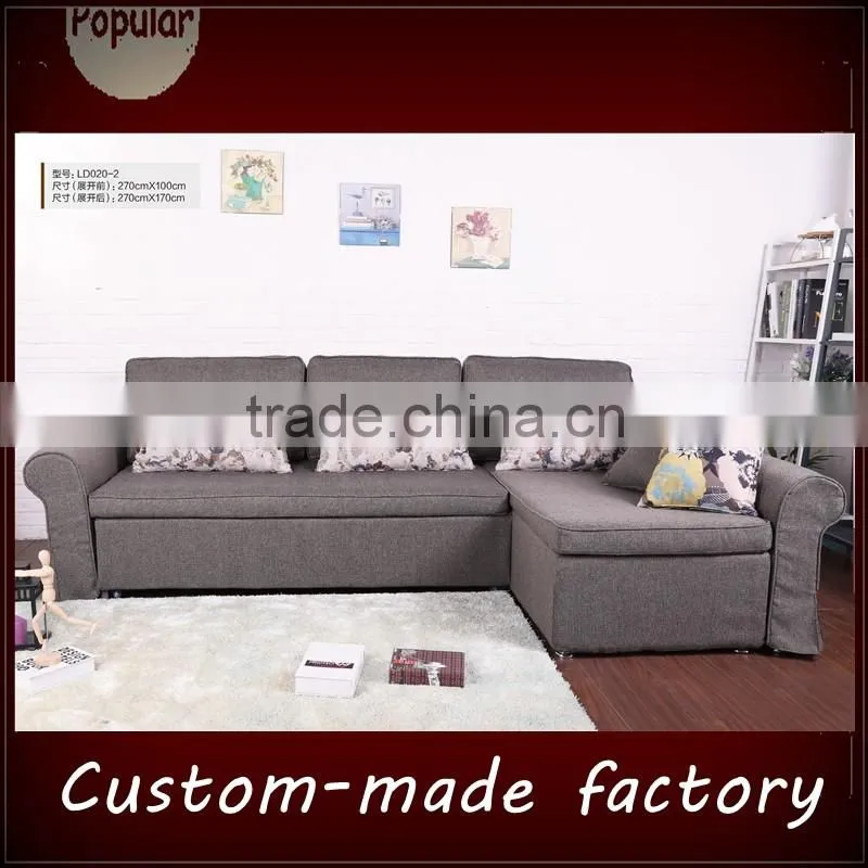 Folding sofa bed small apartment office 1.8 m minimalist modern removable and washable fabric sofa bed double