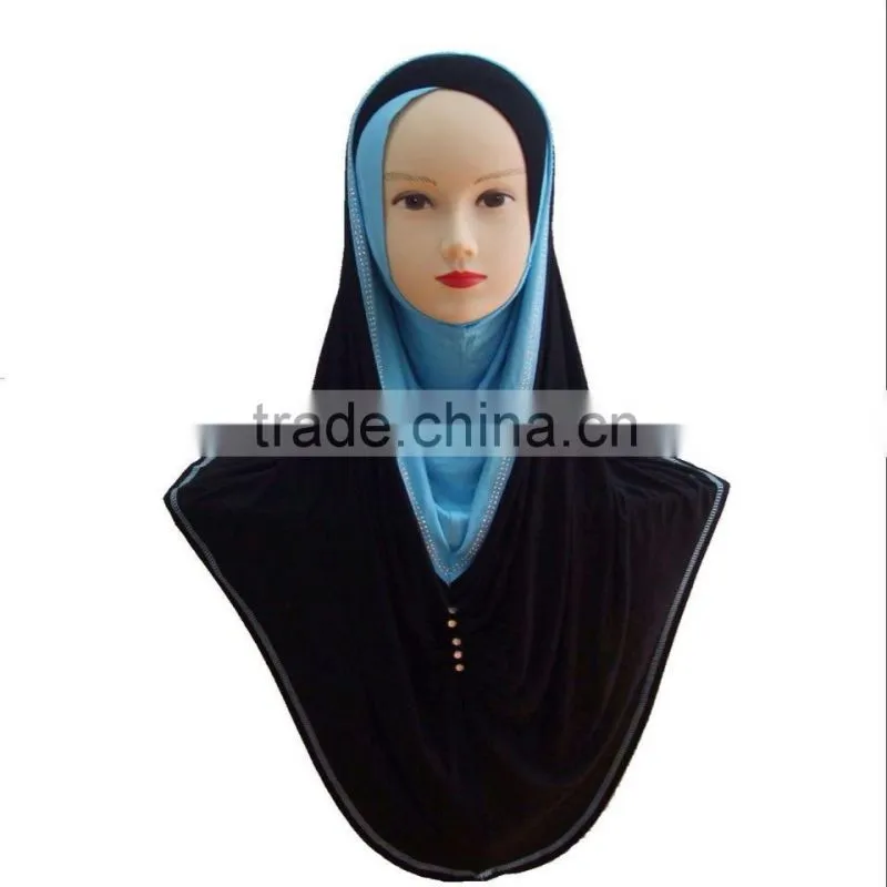 H228 popular muslim jersey hijab,big size long hijab