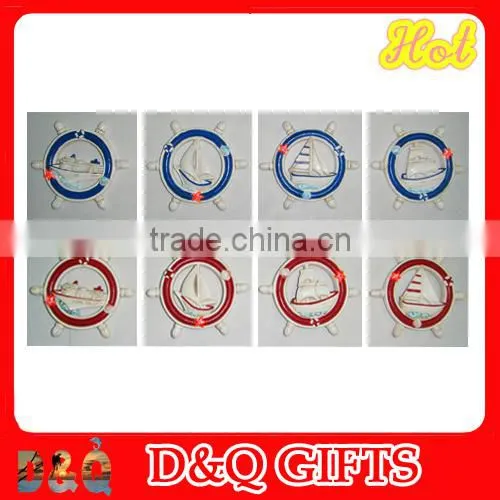 2015 New Design Steering Wheel Shaped Poly Magnet for Souvenir