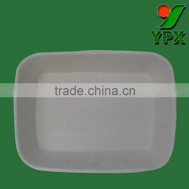 100% biodegrable Customized paper pulp disposable waterproof hygiene molded pulp hospital kidney tray by sugarcane fiber