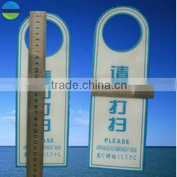 printting organic plastics hotel sign