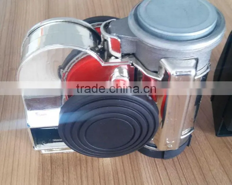 single pipe with air pump red color music air horn