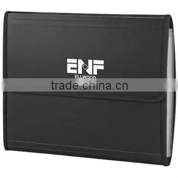 A4 PP expandable file case with notepad for promotion-HYFD001