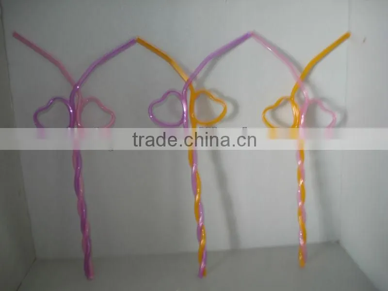 2014 Hot Sale Plastic Drinking Straw for Sales Promotion/Lover's straw