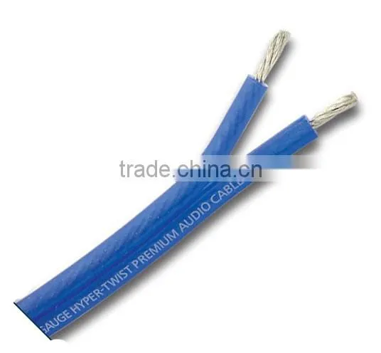 Flexible speaker wire/cable with wooden tray