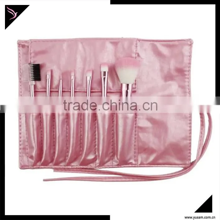 Black color 7 pcs personalized high quality make up brushes