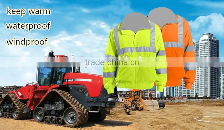 high visibility winter construction keep warm reflective work safety workwear jacket
