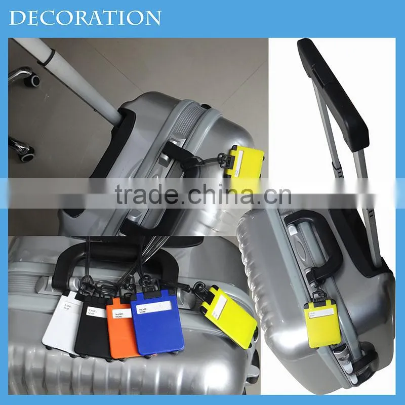 Fashion Accessories Hard Plastic Tag Wholesale Charming Color Writable Cheap Bulk Luggage Tags