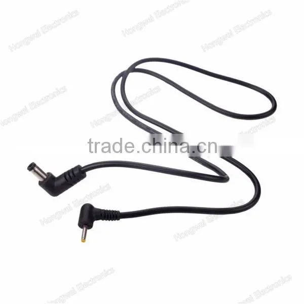 Vertical angle DC adapter power extension cables UL2464 26awg 2C 12V with DC 5.5*2.1 plug extention cable assembly