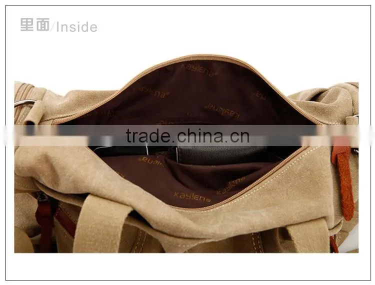 china promotional canvas bag 2014 custom design cheaper Fashion cotton canvas travel bag