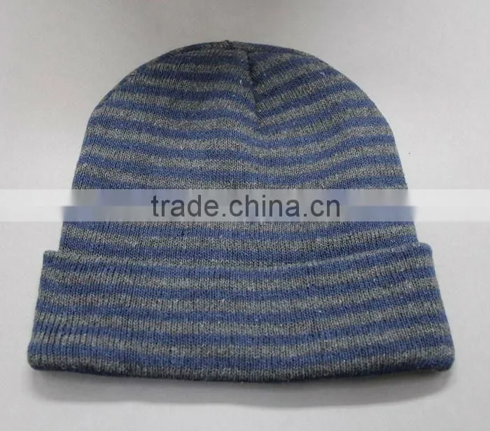 PLAIN STRIP BEANIE
