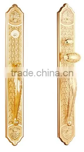 Modern brass door lock BS0618GP