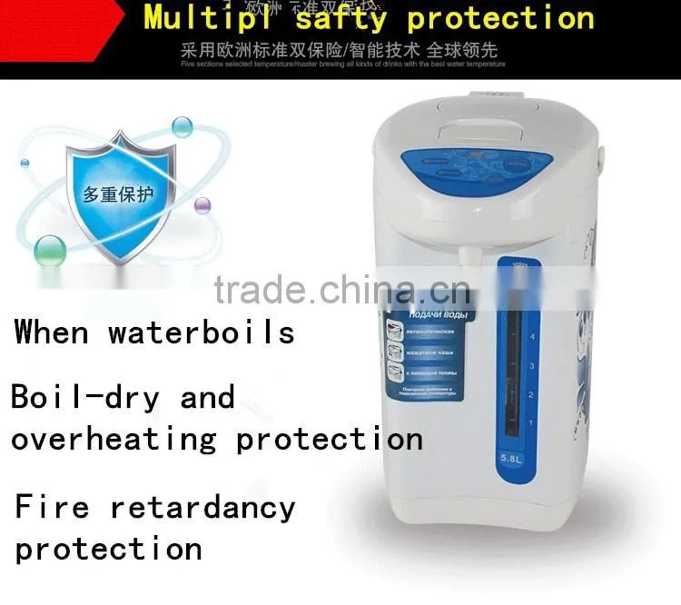 Large capacity 4.8L 5.8L electric kettle, electrical thermos tea pot