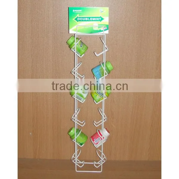 space saving wire hanging chewing gum display fixture from china manufacturer
