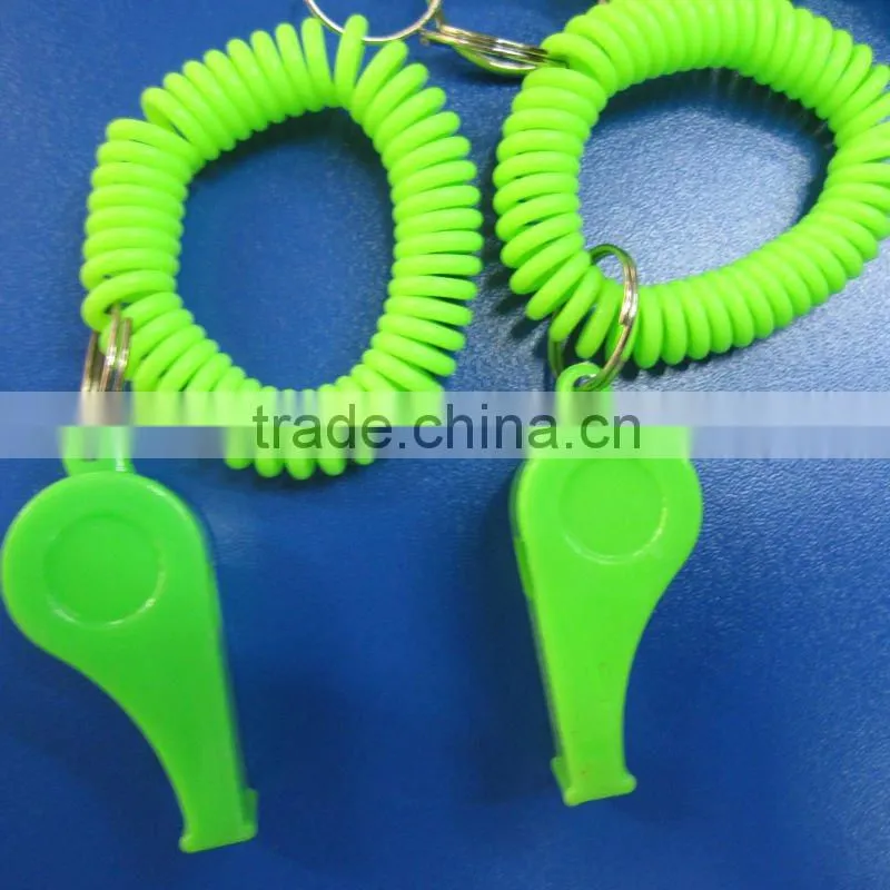 promotion plastic whistle/ metal whistles / custom whistle keychain