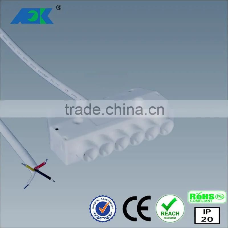 Dongguan Fongkit 4 pin led power terminal blocks 6 way led RGB distributor connectors