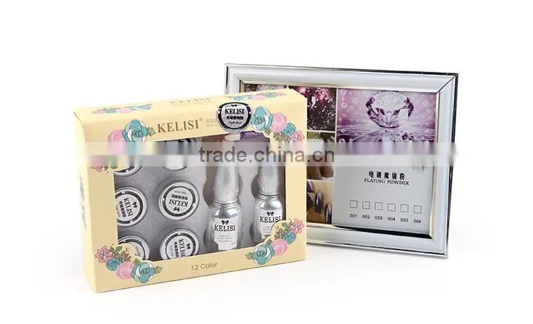 6 colors nail art mirror effect powder mirror nail pigment powder