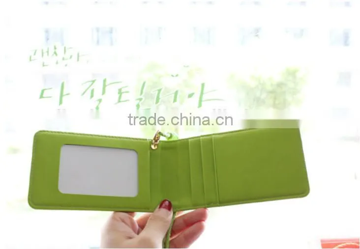 Bifold leather ladies credit card wallet womens credit card holder