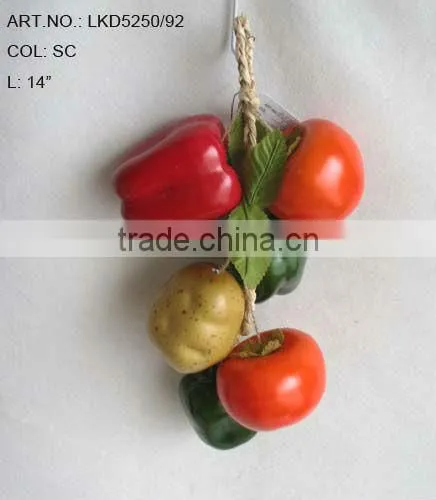2013 New Artificial Fruits Fake Tomato 14 inch Artificial Potato And Pepper String
