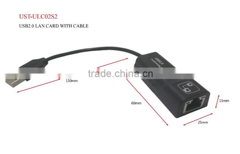 USB2.0 lan card with cable
