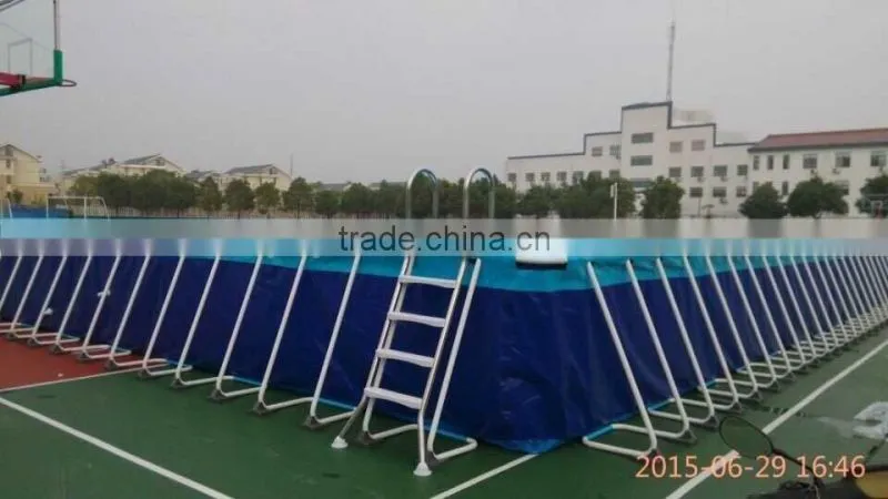 metal frame Ground Stand paddle inflatable Swimming Pool for CE