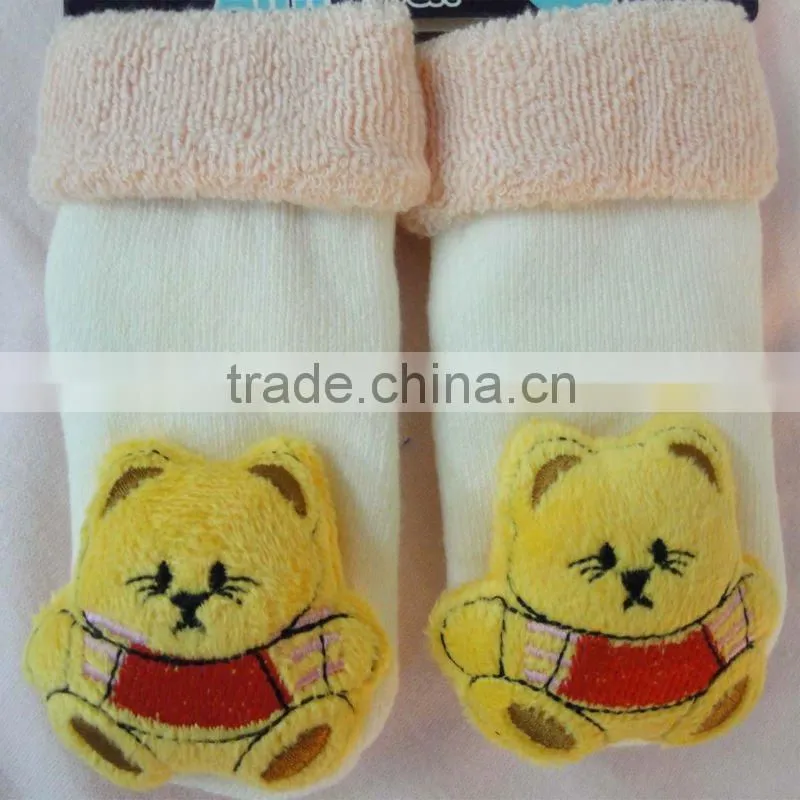 All kinds of color 3d animal baby socks