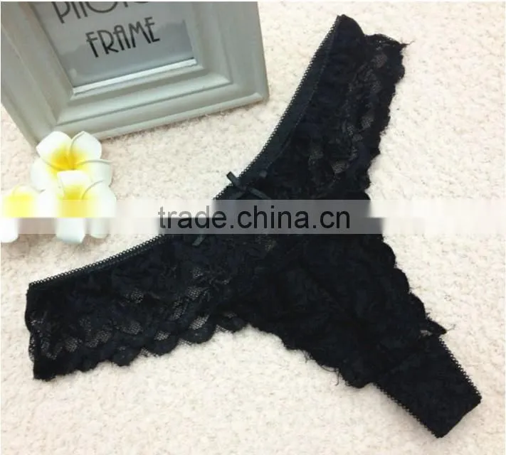 hot sexy women lace transparent g-string